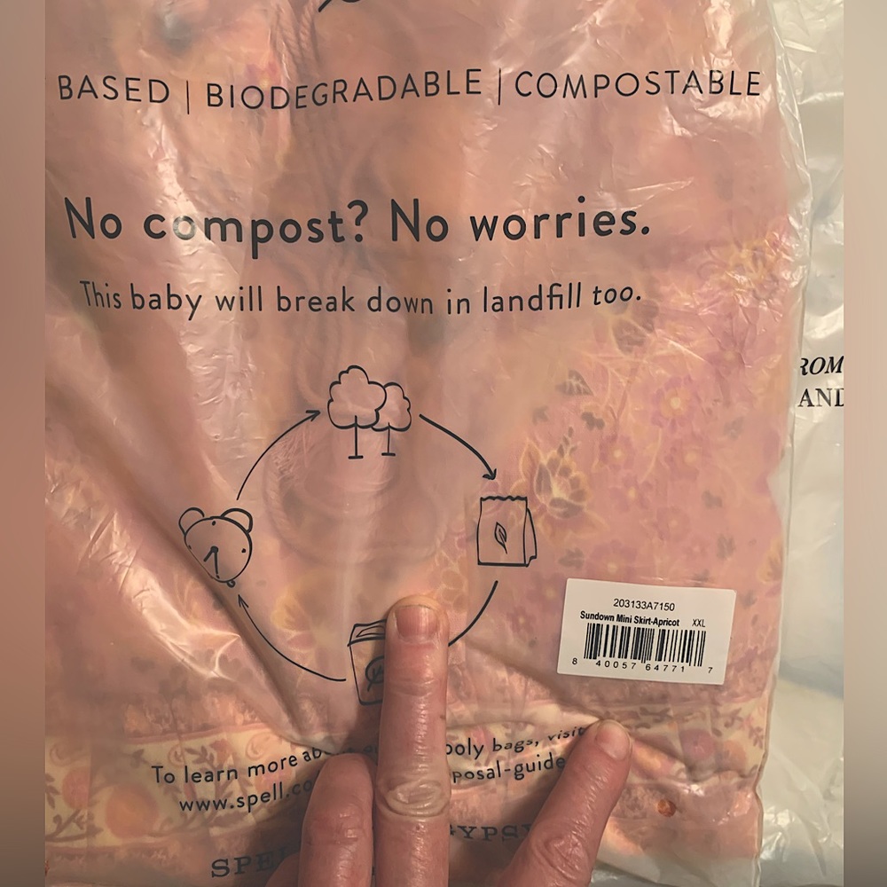 Spell Sundown Mini Skirt NWTS Sz XXL Paprika - Picture 10 of 10